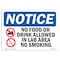 Signmission Sign, 7" H, Rigid Plastic, No Food Or Drink Allowed In Sign With Symbol, Landscape, L-14572 OS-NS-P-710-L-14572 - alternate 1